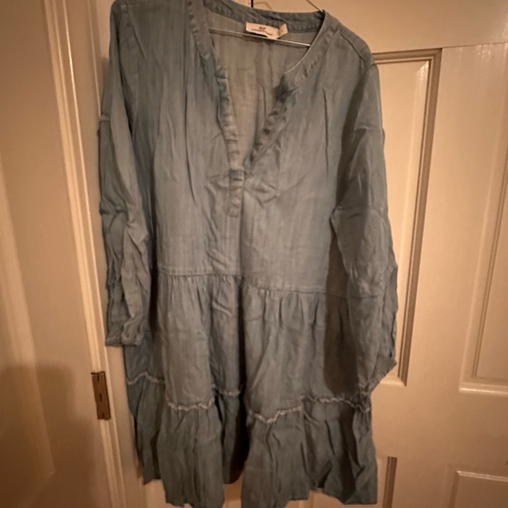 Vineyard Vines Light Blue Long Sleeve Dress